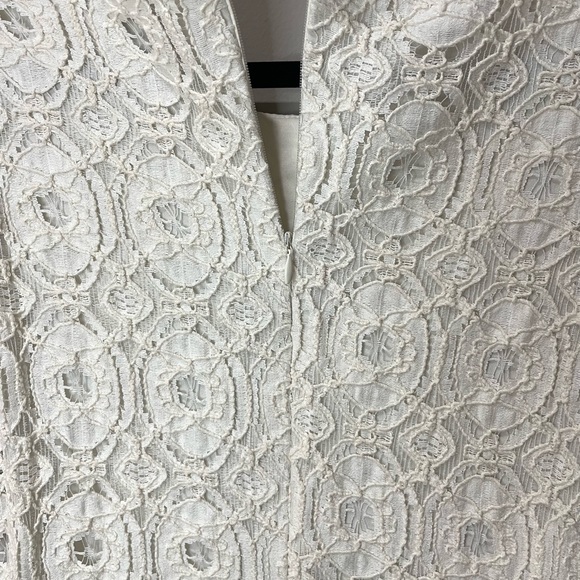 Ronni Nicole Mini Dress  White Cream Lace Pearl Bodycon Y2K SZ 8 EUC - Picture 3 of 8